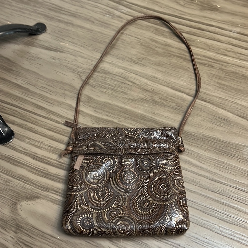 VINTAGE 90’s BAGS BY PINKY BROWN & CREAM LEATHER SMALL BAG